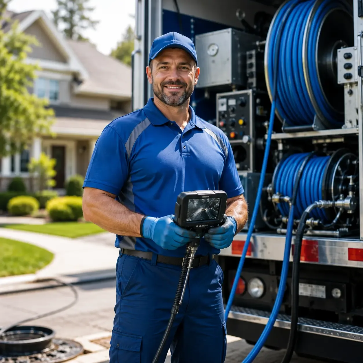 Local outdoor drain cleaning specialists in White Cloud, MI